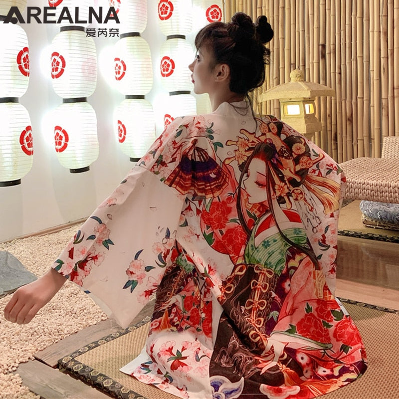 Japanese Traditional Kimono for Women (2) One Size