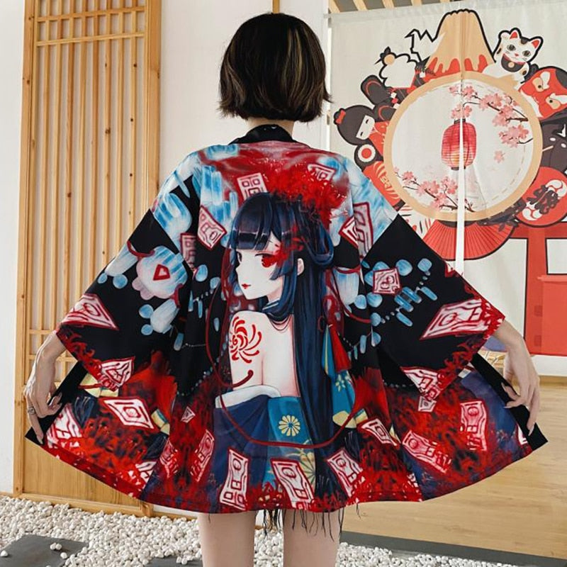 Japanese Traditional Kimono for Women (4) One Size