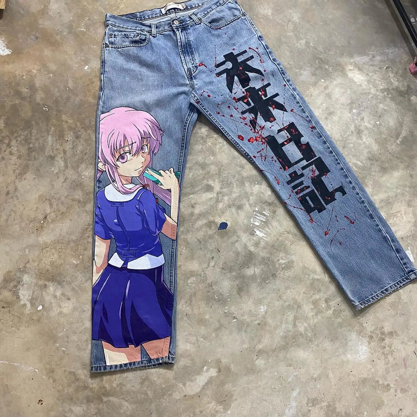 Anime Girl jeans | High Quality Anime Oversized Jeans | Anime Wear –  OTAKUSTORE