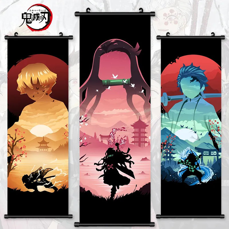 Demon Slayer Painting Wall Poster