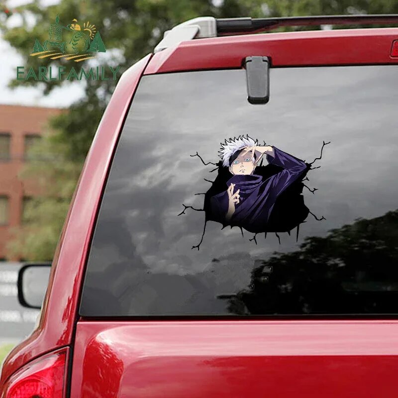 Autocollants de voiture Gojo Satoru pour Jujutsu Kaisen Anime décalcomanies  ordinateur portable voiture fenêtre pare-chocs