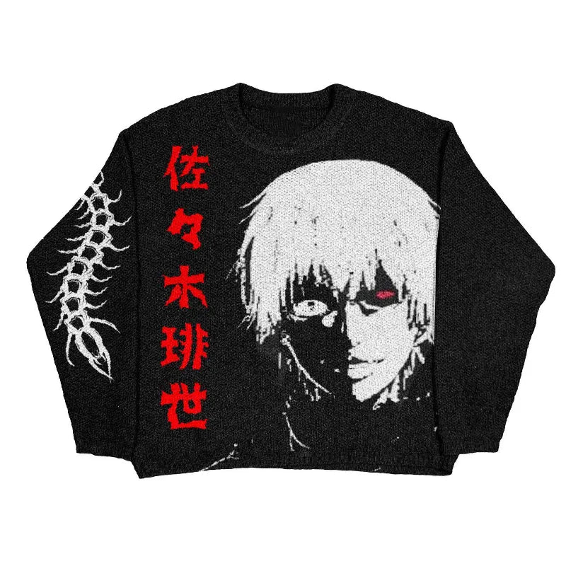 Tokyo Ghoul Sweater High Quality Anime Sweater Anime Knitted