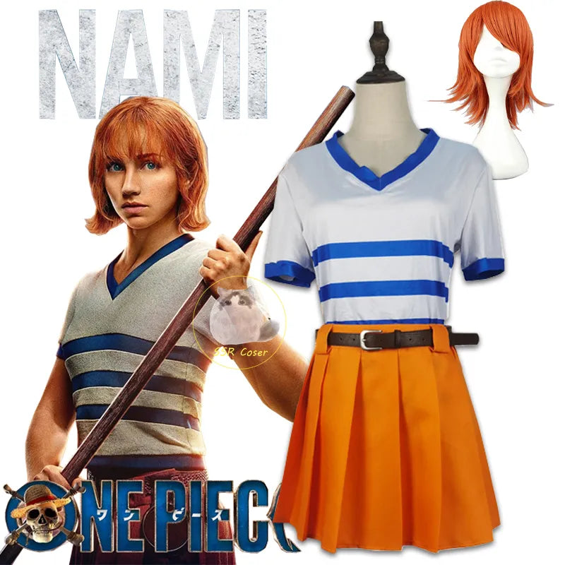 One Piece Anime Nami Cosplay Costume