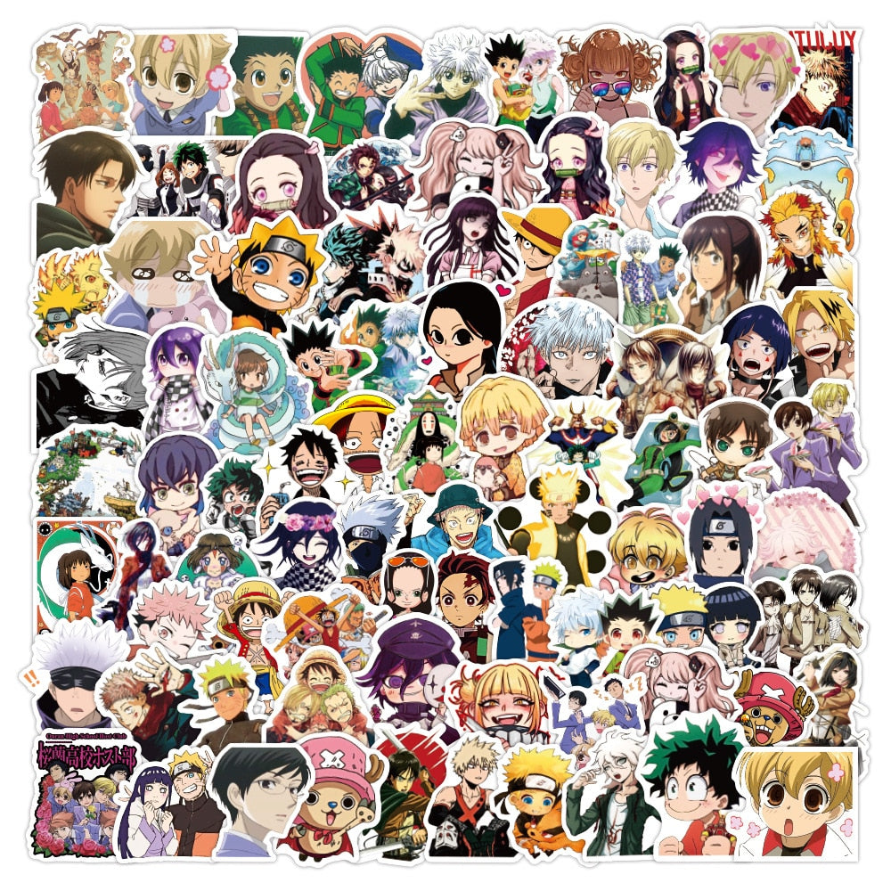 Anime Stickers 50 PCs 50pcs Pack 1