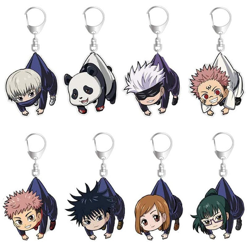 Acrylic keychain clearance anime