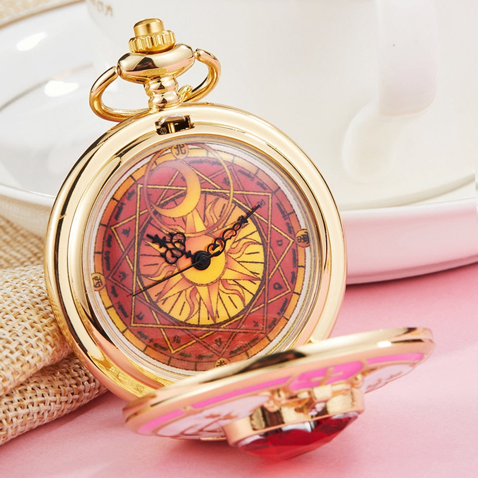 Japan Anime Golden Pocket Watch | High quality Anime Watch | Trading  Japanese watch – OTAKUSTORE