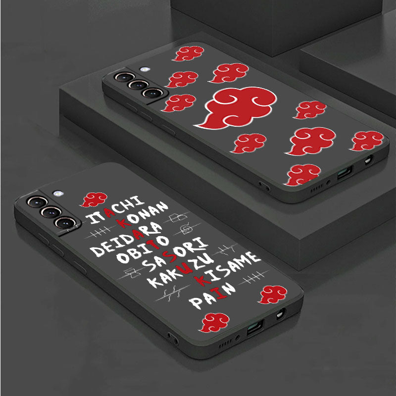 iPhone [TongTrade] Naruto Akatsuki Clan Nuvem Símbolo impresso capa para 11  Pro 8 7 6s 5s 6p 5p X XS Max Samsung M40 Huawei P30 Caso Pro personalizado