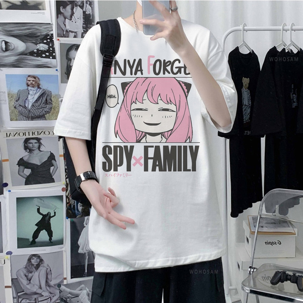 Spy X Family Anime Tshirt High Quality Anime Printed Tshirt