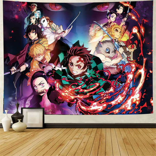 Add a Touch of Japanese Culture to Your Home with Anime Scroll Tapestries for Home Decor