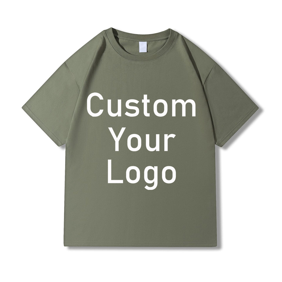 Custom Print Anime Cotton Tshirt Green