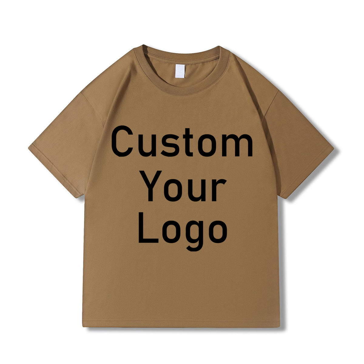 Custom Print Anime Cotton Tshirt Brown