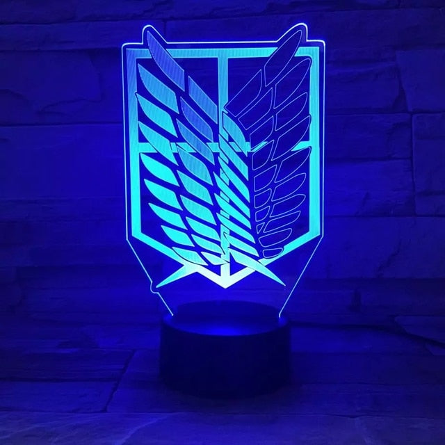Attack on Titan Night Light Acrylic Lamp Style 5 16 color