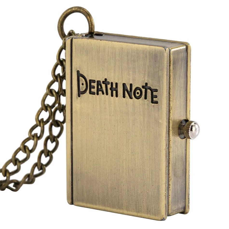 Death Note Book Locket Necklace bronze