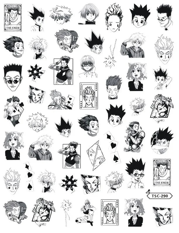 Hunter×Hunter Anime Acrylic Nails Sticker Style 8