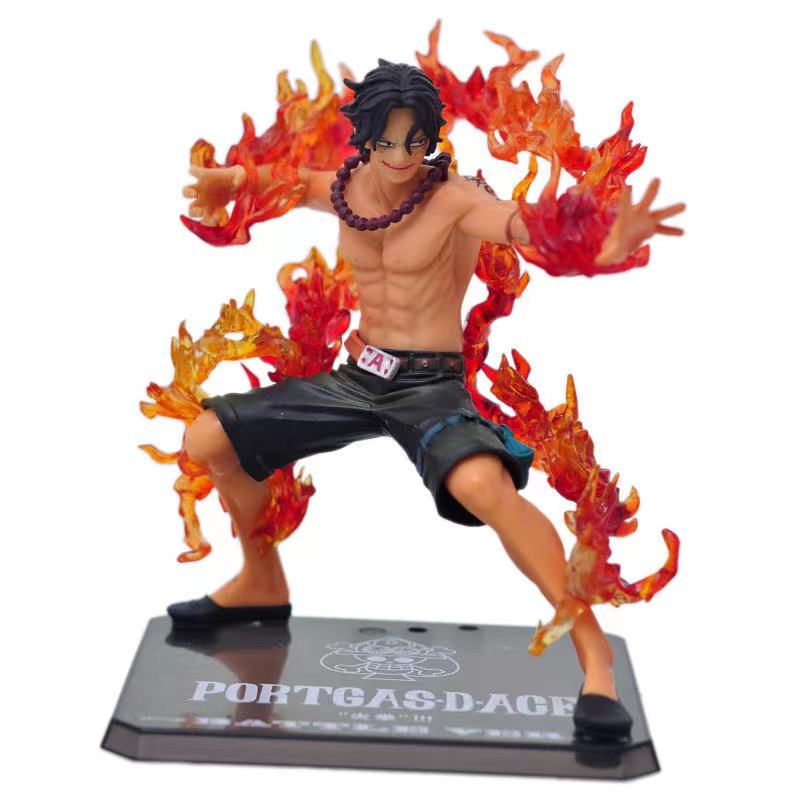 One Piece Portgas D Ace Battle Fire Action Figure Default Title