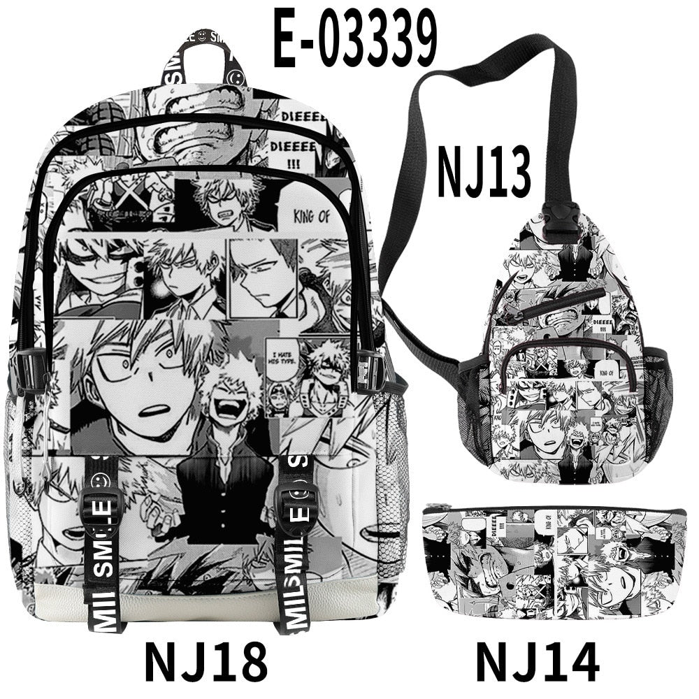 My Hero Academia Backpacks School Bag 3D bag 10