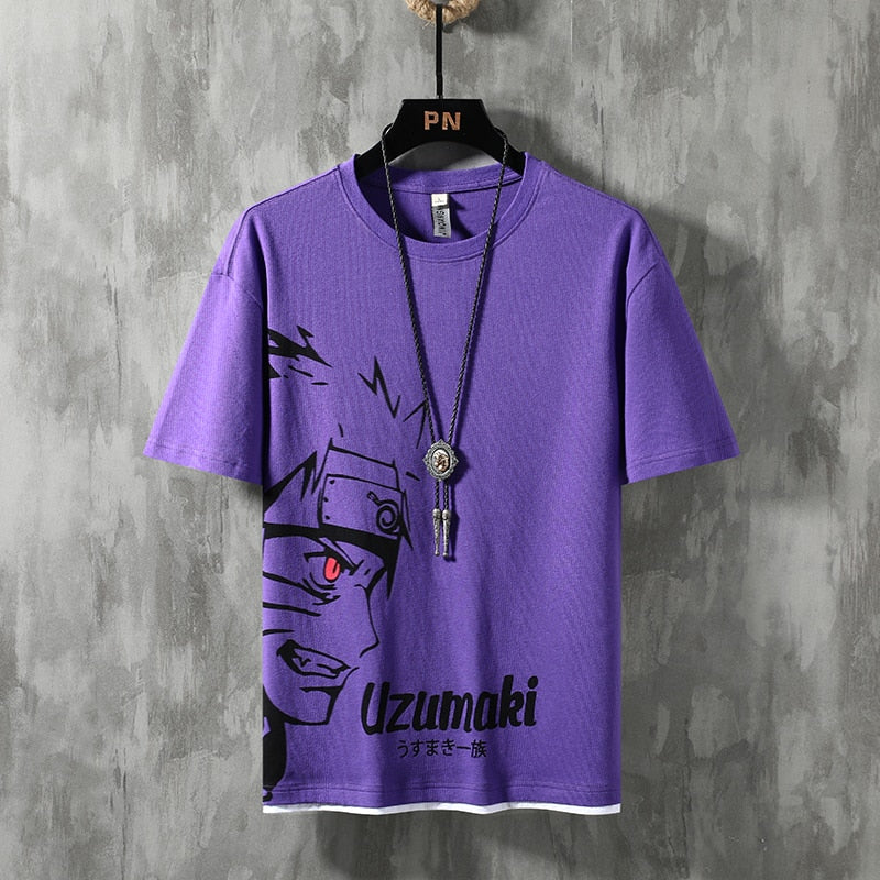 Naruto Tshirt Purple T Shirt Men