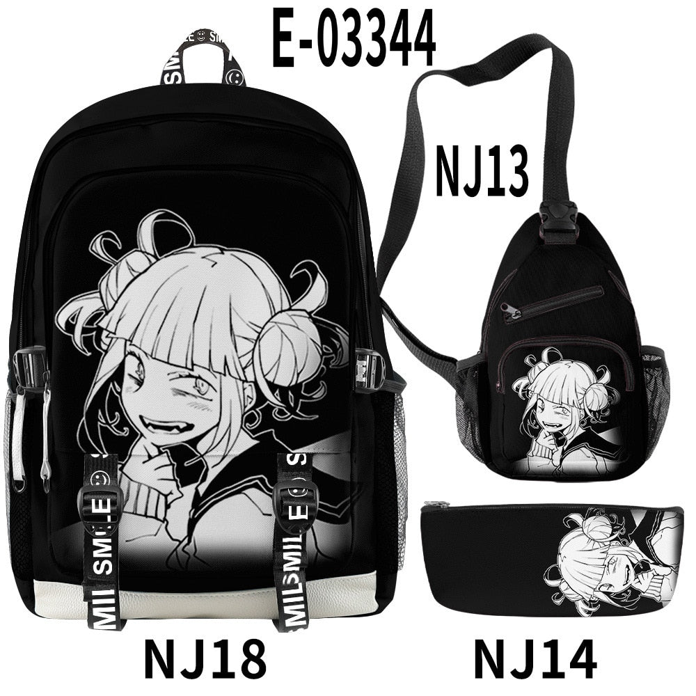 Anime School Backpack Demon Slayer Hot Sale Anime Backpack Nezuko Tanjirou  Canvas Cosplay Bag Large Capacity Kawaii School Bag | Fruugo NO