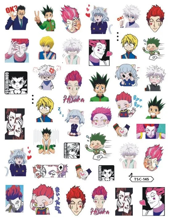 Hunter×Hunter Anime Acrylic Nails Sticker Style 9