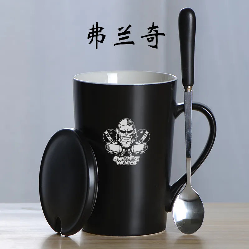 Luffy Ace One-piece ceramic Cup Set violet