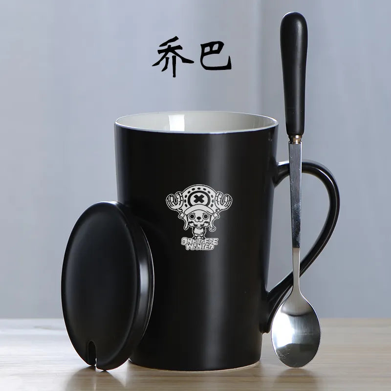 Luffy Ace One-piece ceramic Cup Set Clear