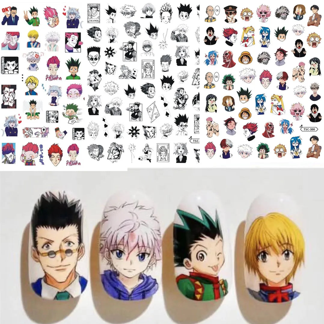 Hunter×Hunter Anime Acrylic Nails Sticker