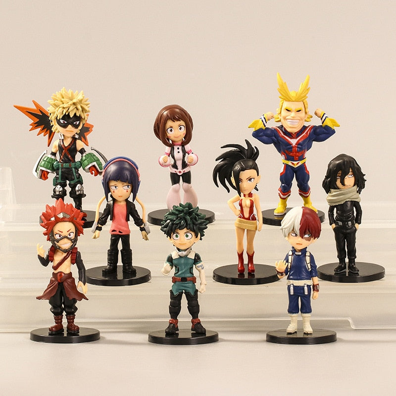 My Hero Academia Anime Action Figure 9pcs BOX