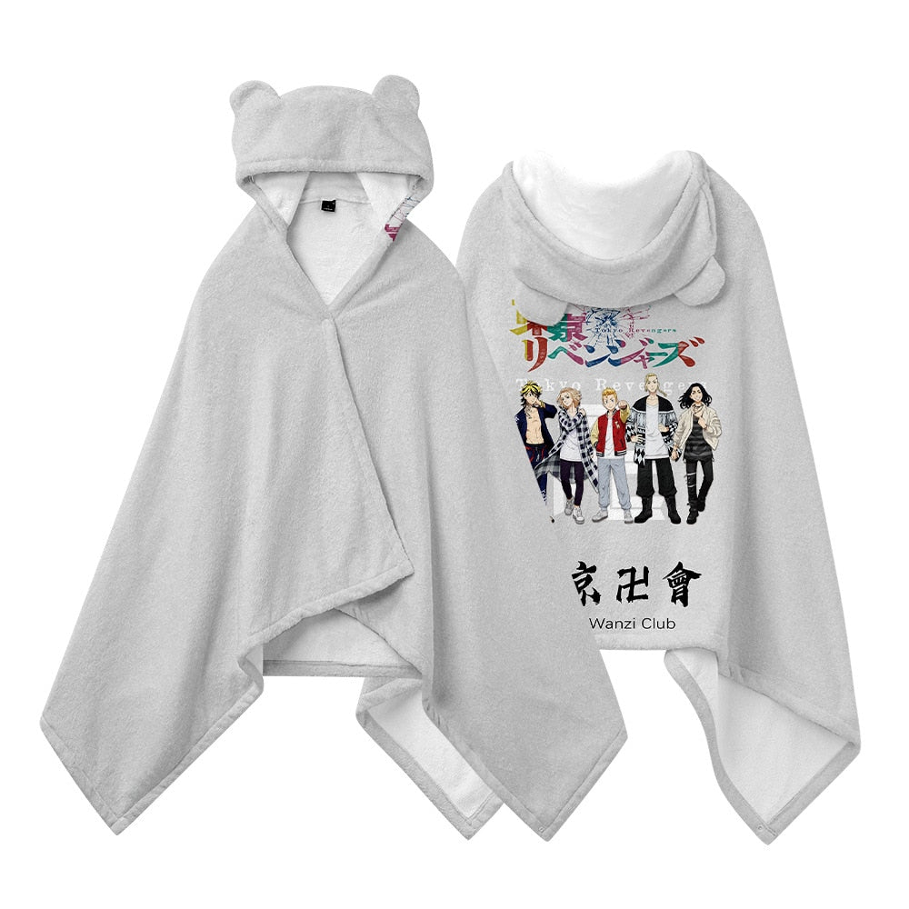 Anime Tokyo Revengers Wearable Blanket Hoodie Style 12 M(77x151cm)
