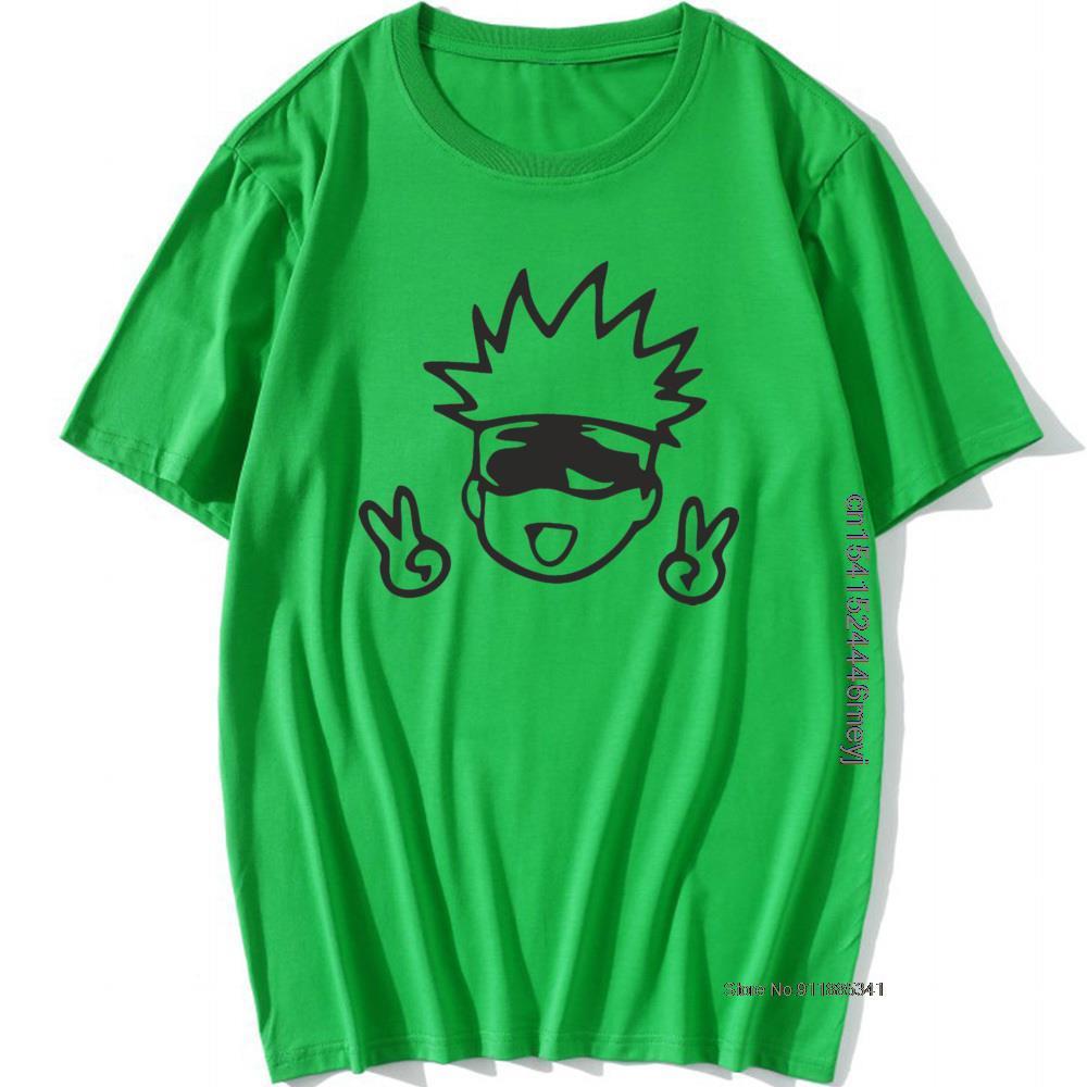 Jujutsu Kaisen Gojo Satoru Print T Shirt Green