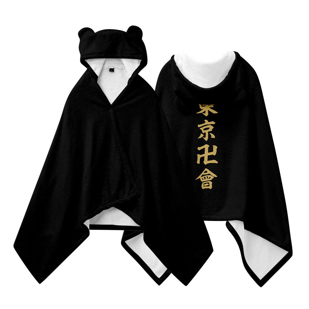 Anime Tokyo Revengers Wearable Blanket Hoodie Style 6 M(77x151cm)