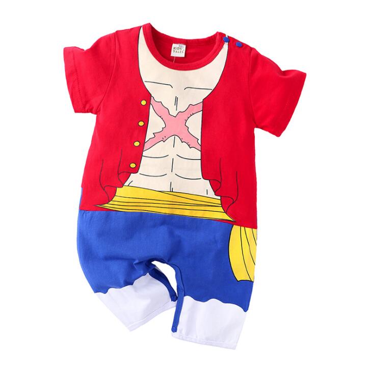 Anime printed baby pajamas Luffy