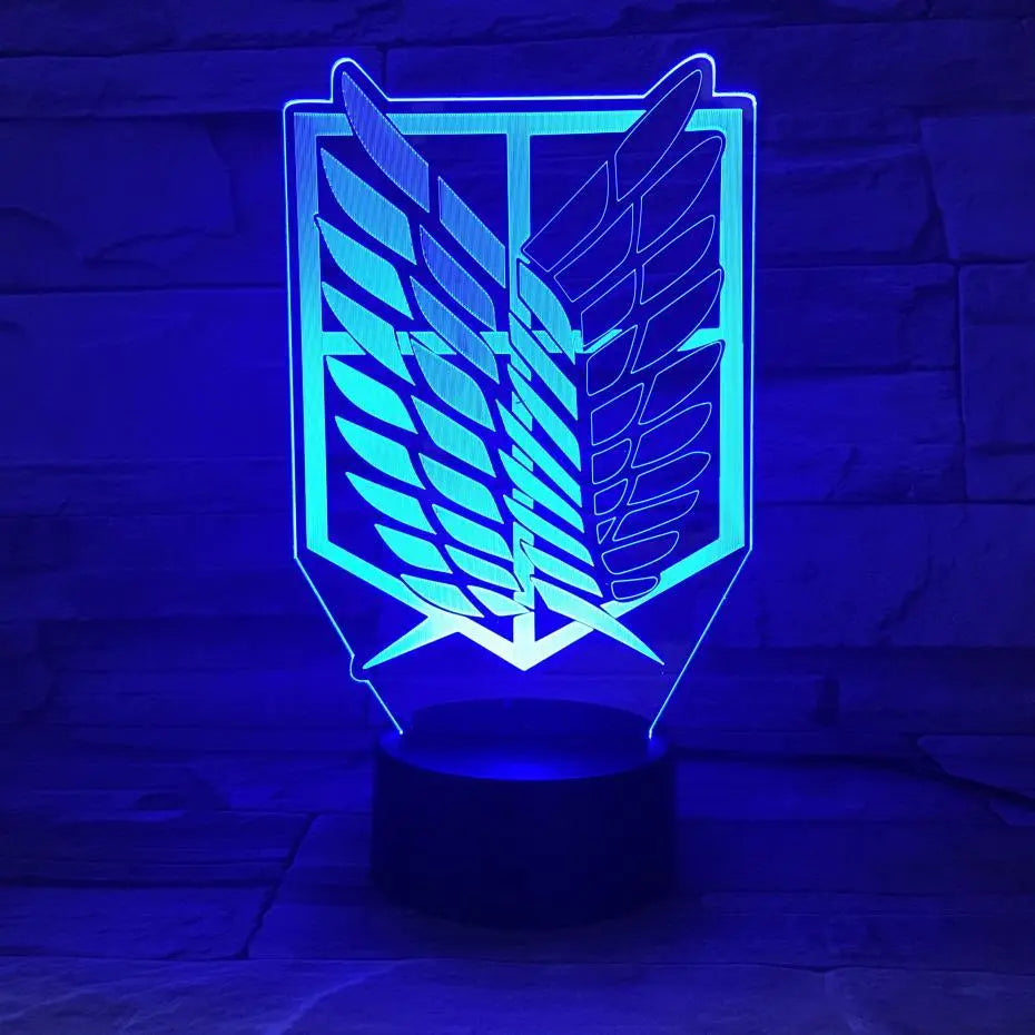 Attack on Titan Night Light Acrylic Lamp