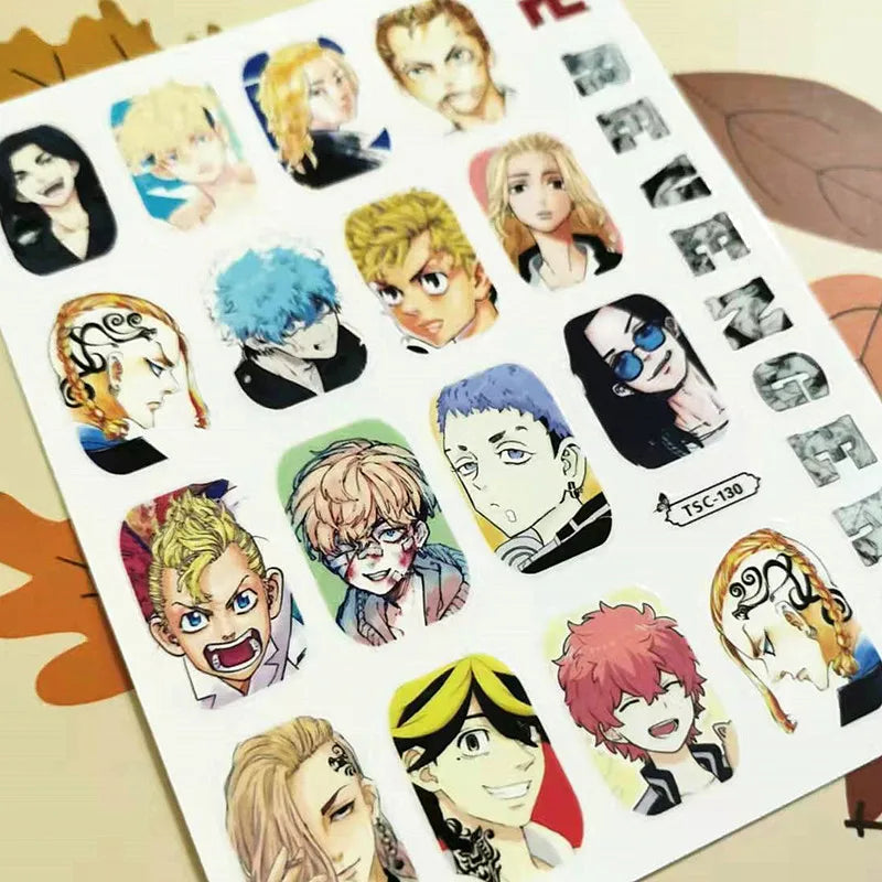 Tokyo Revengers Anime Acrylic Nails Sticker