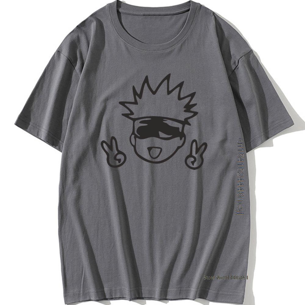 Jujutsu Kaisen Gojo Satoru Print T Shirt Charcoal