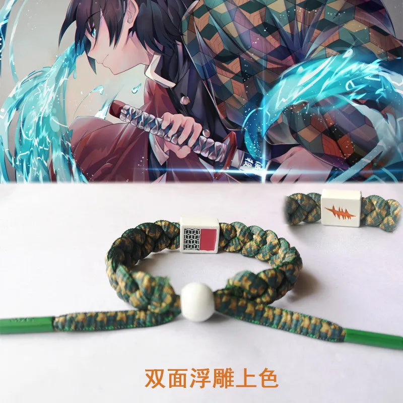 Demon Slayer Hand-Knitted Bracelet Tomioka Giyuu 1