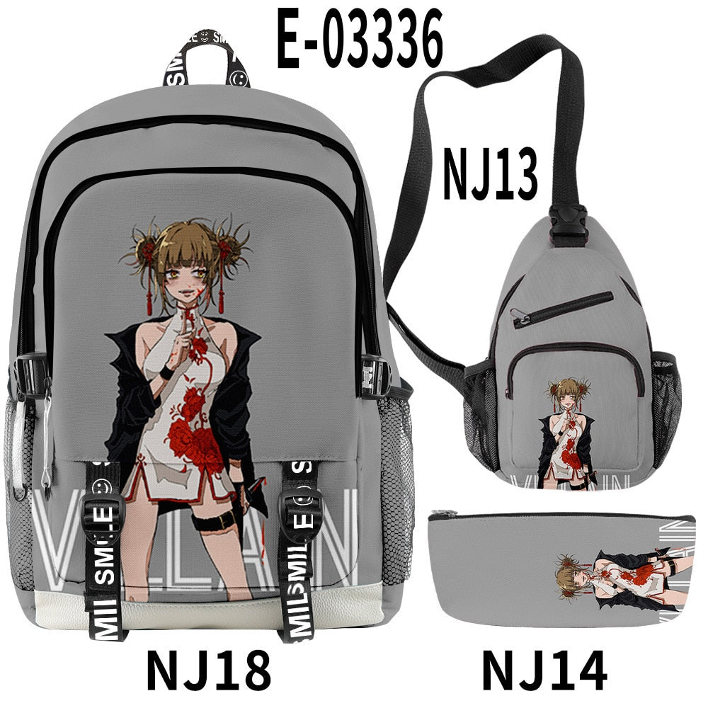 GetUSCart- Roffatide Anime Naruto School Bag Print Backpack with USB  Charging Port