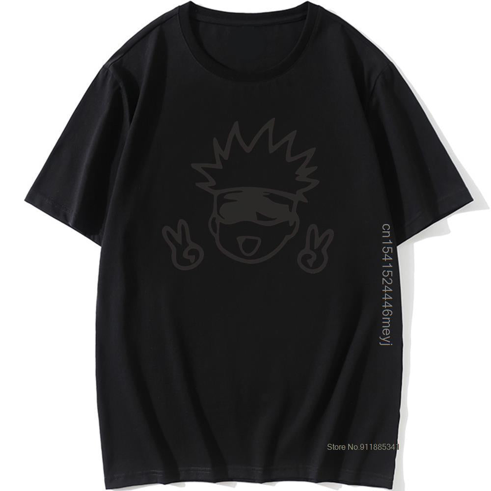 Jujutsu Kaisen Gojo Satoru Print T Shirt Black