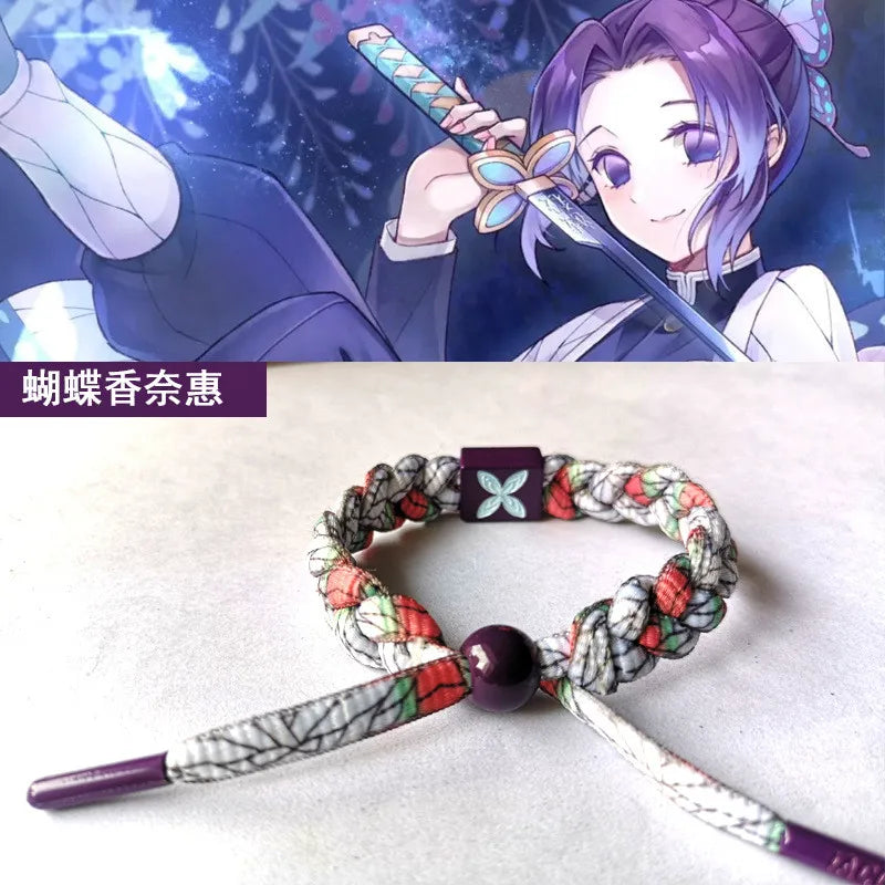 Demon Slayer Hand-Knitted Bracelet Kochou Shinobu 1