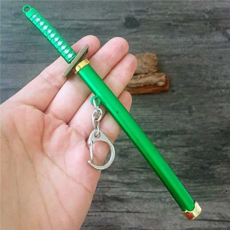 Katana Pendant Keychain green