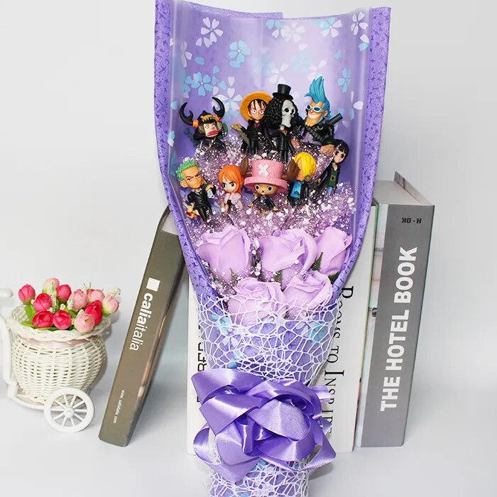 One Piece Action Figure With Flower Bouquet | High Quality Bouquet
