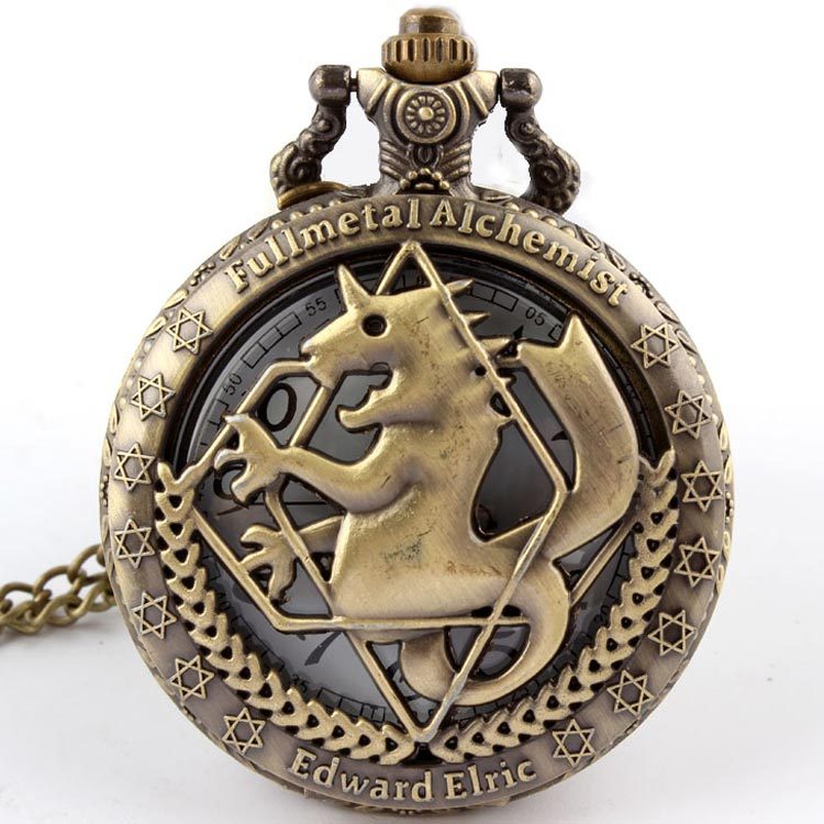 Full Metal Alchemist Cosplay Pocket Watch bronze