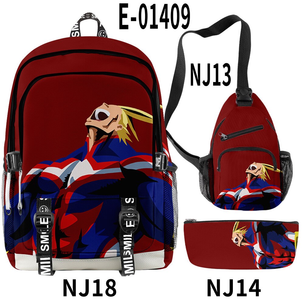 My Hero Academia Backpacks School Bag 3D bag 23