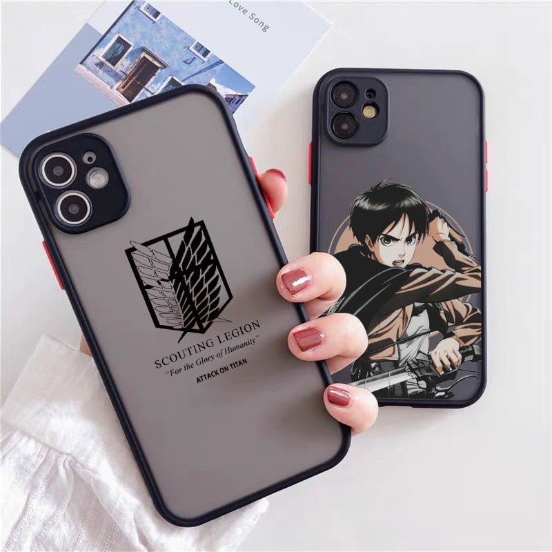 Attack on Titan Anime Levi Case Iphone High Quality Anime Case