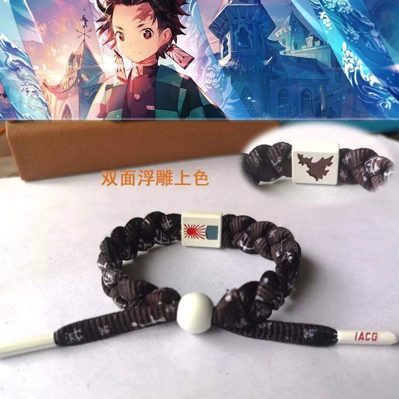 Demon Slayer Hand-Knitted Bracelet Kamado Tanjirou