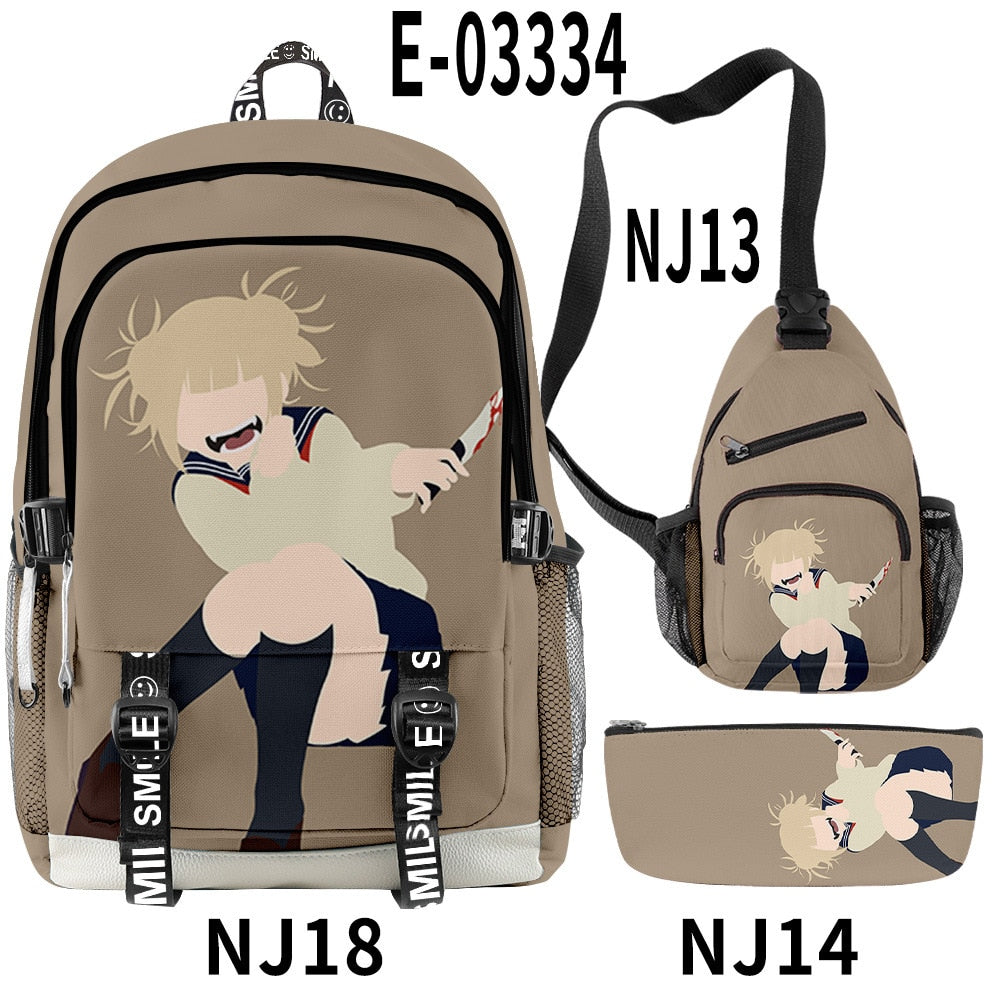 My Hero Academia Backpacks School Bag 3D bag 22