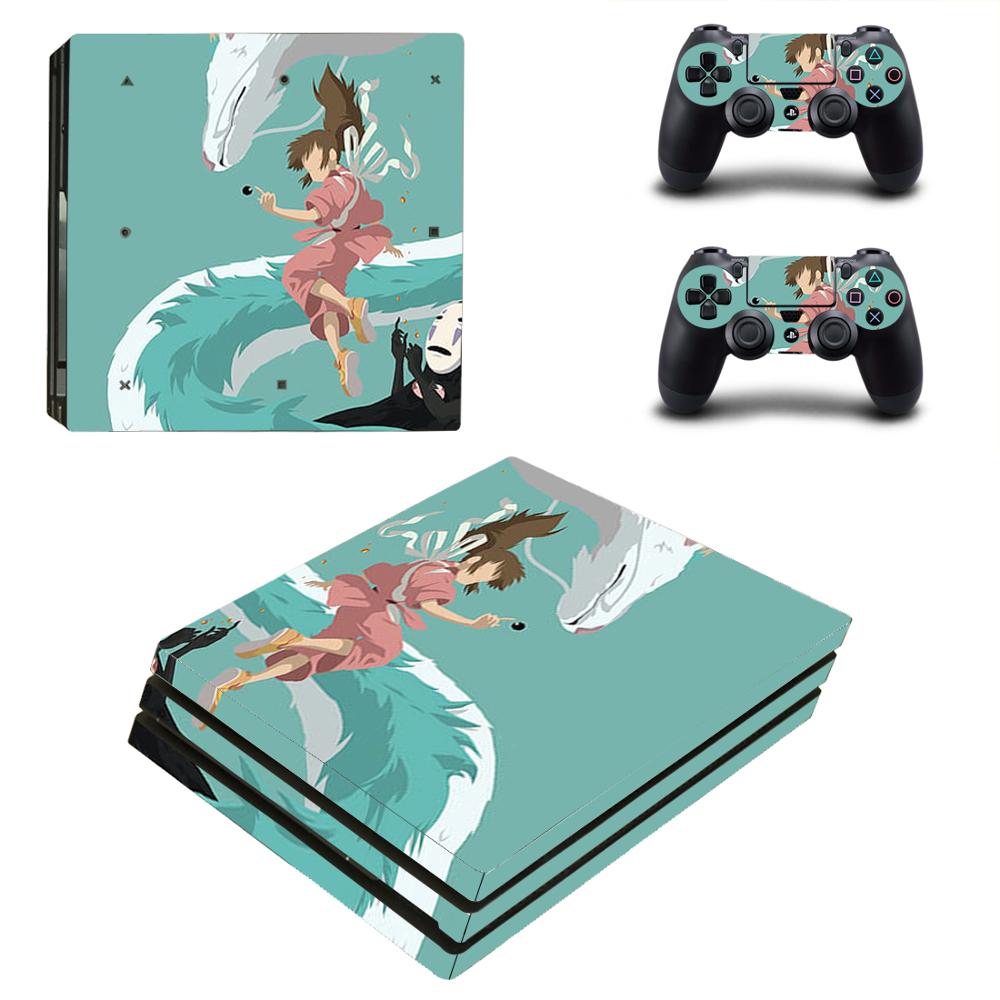 Studio Ghibli Characters PS4 Pro Sticker Protective Cover Spirited Away 3
