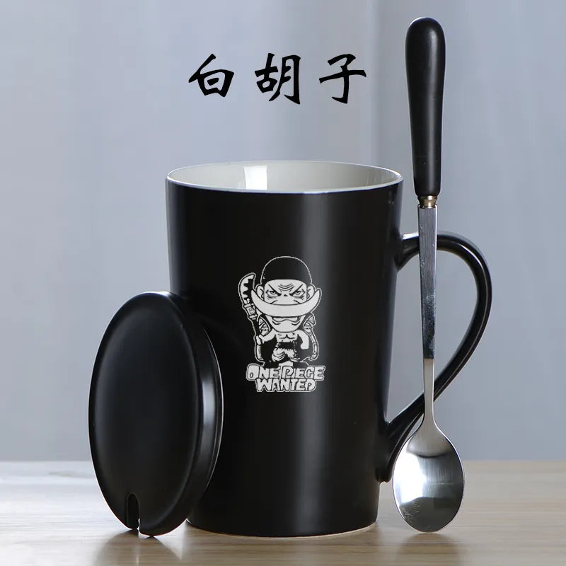 Luffy Ace One-piece ceramic Cup Set Green