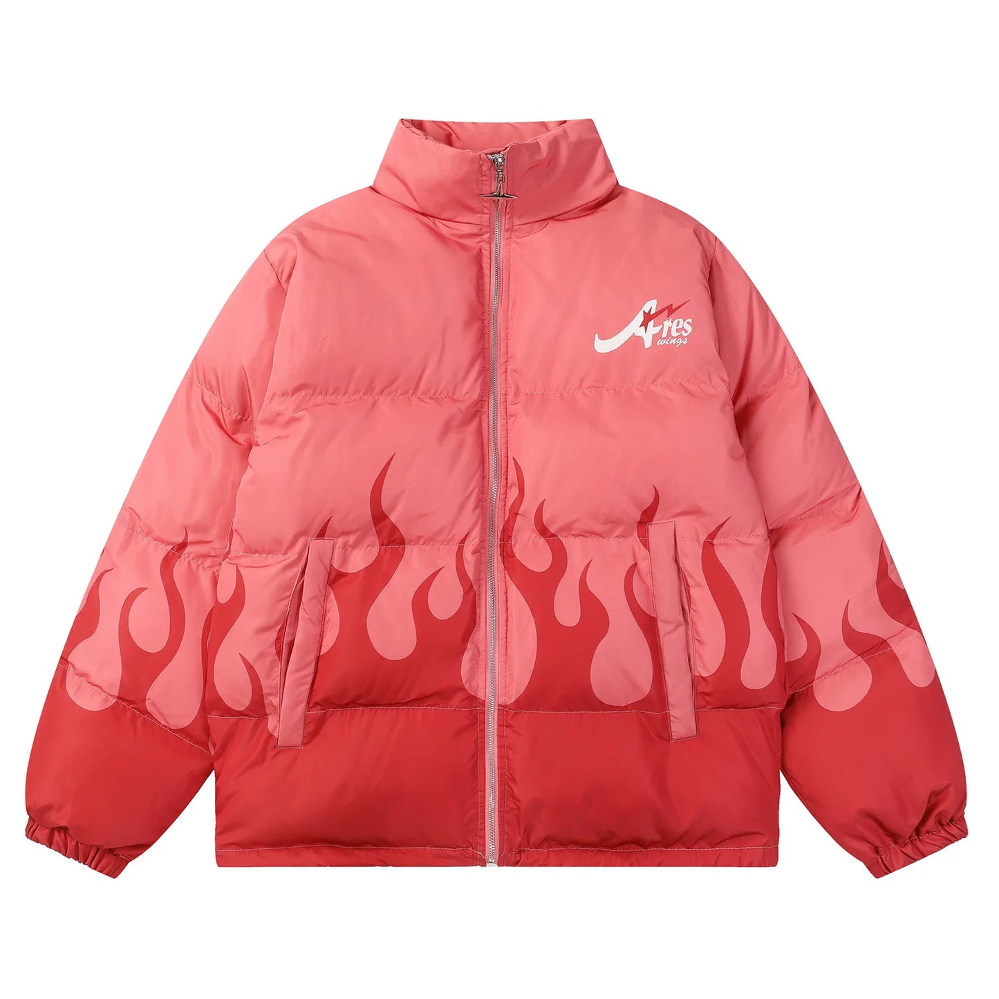 Anime Inverted Flame Jacket Red