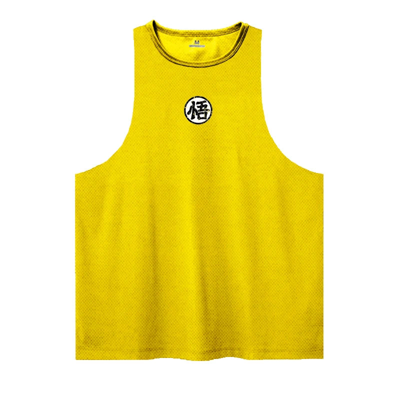 Dragonball Gym Tanktop Yellow