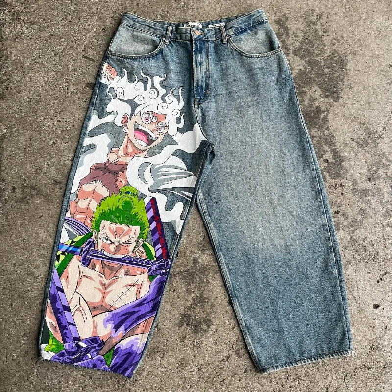 Onepiece Luffy Anime Jeans Luffy